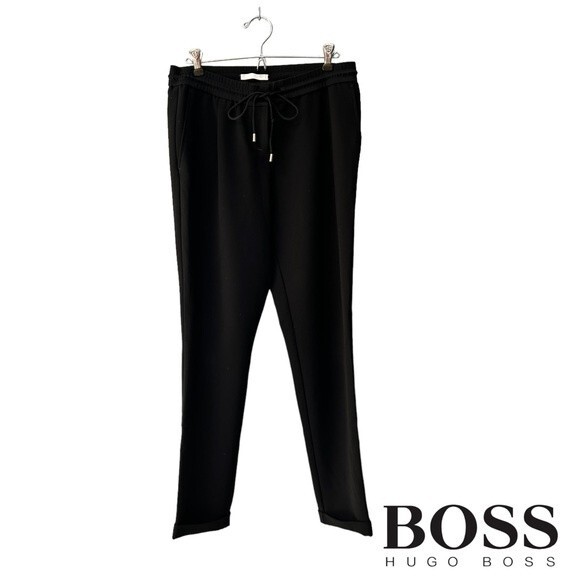 BOSS Hugo Boss Regular-Fit Trouser Pants Stretch Cotton Twill Women's Size 4 - Picture 1 of 8